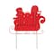 Glitzhome® 24" Metal Snowmen Riding Sleigh Yard Stake